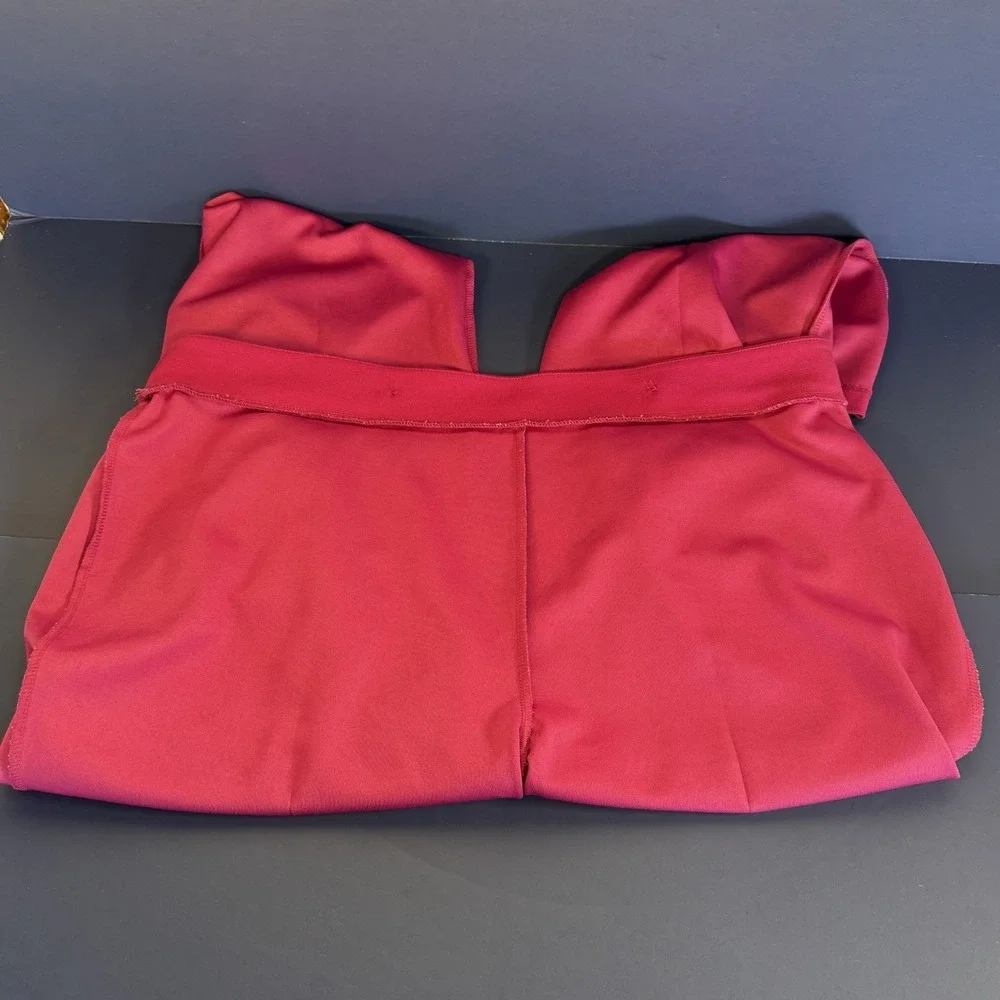 Women's size 20 W Pink Pants Gold Buttons Look Unworn New York Clothing NYCC - Picture 6 of 8